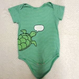 18-24M Green Turtle Onsie